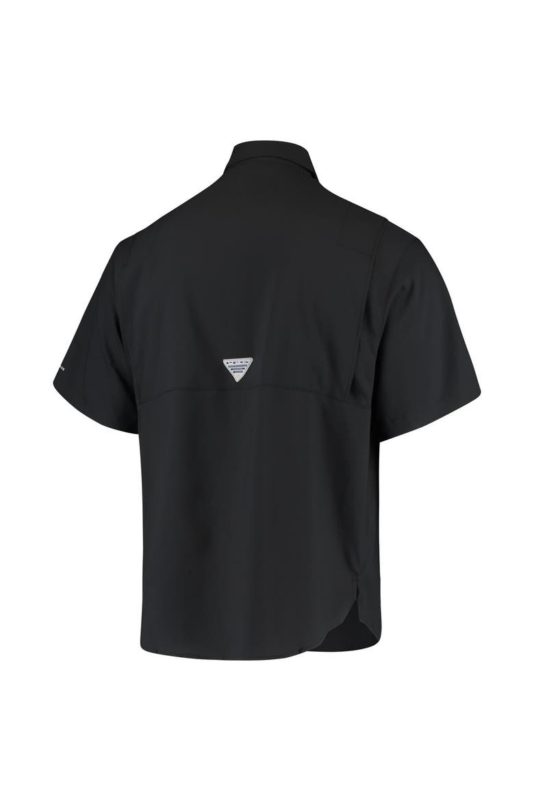 Men's Columbia Black Ohio State Buckeyes Tamiami Omni-Shade Button-Down Shirt, Alternate, color, Black