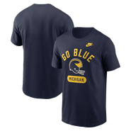 Nike Men's Nike Navy Michigan Wolverines Legacy Arch Helmet T-Shirt