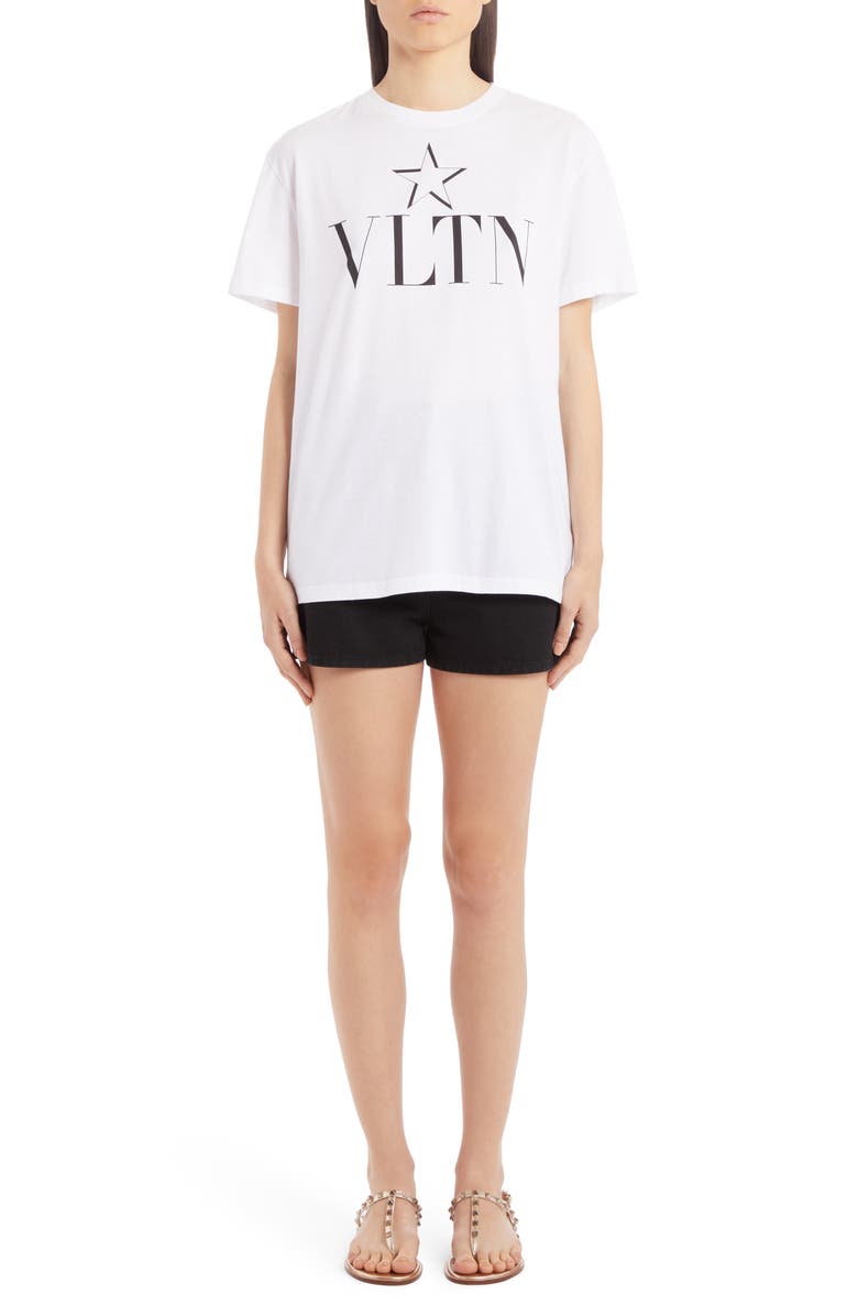 Valentino VLTN Star Cotton Tee, Alternate, color,