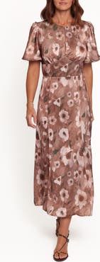 Petal & Pup Barluin Floral Midi Dress