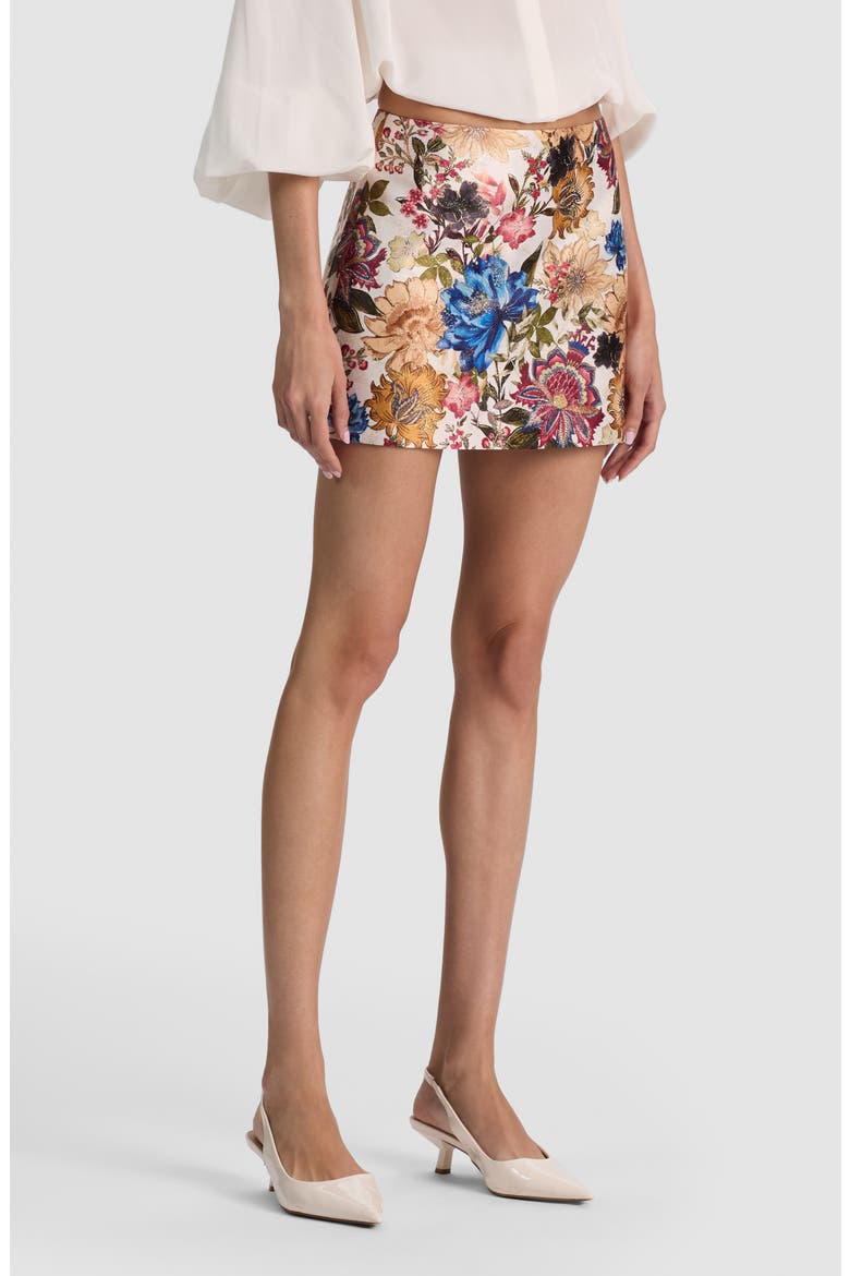 Rubi Floral Micro Miniskirt, Alternate, color, FLNPETLSSM