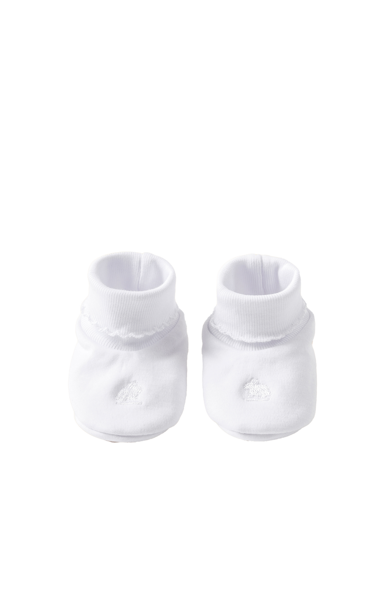 Babycottons Logo Booties for Toddler, Main, color, White