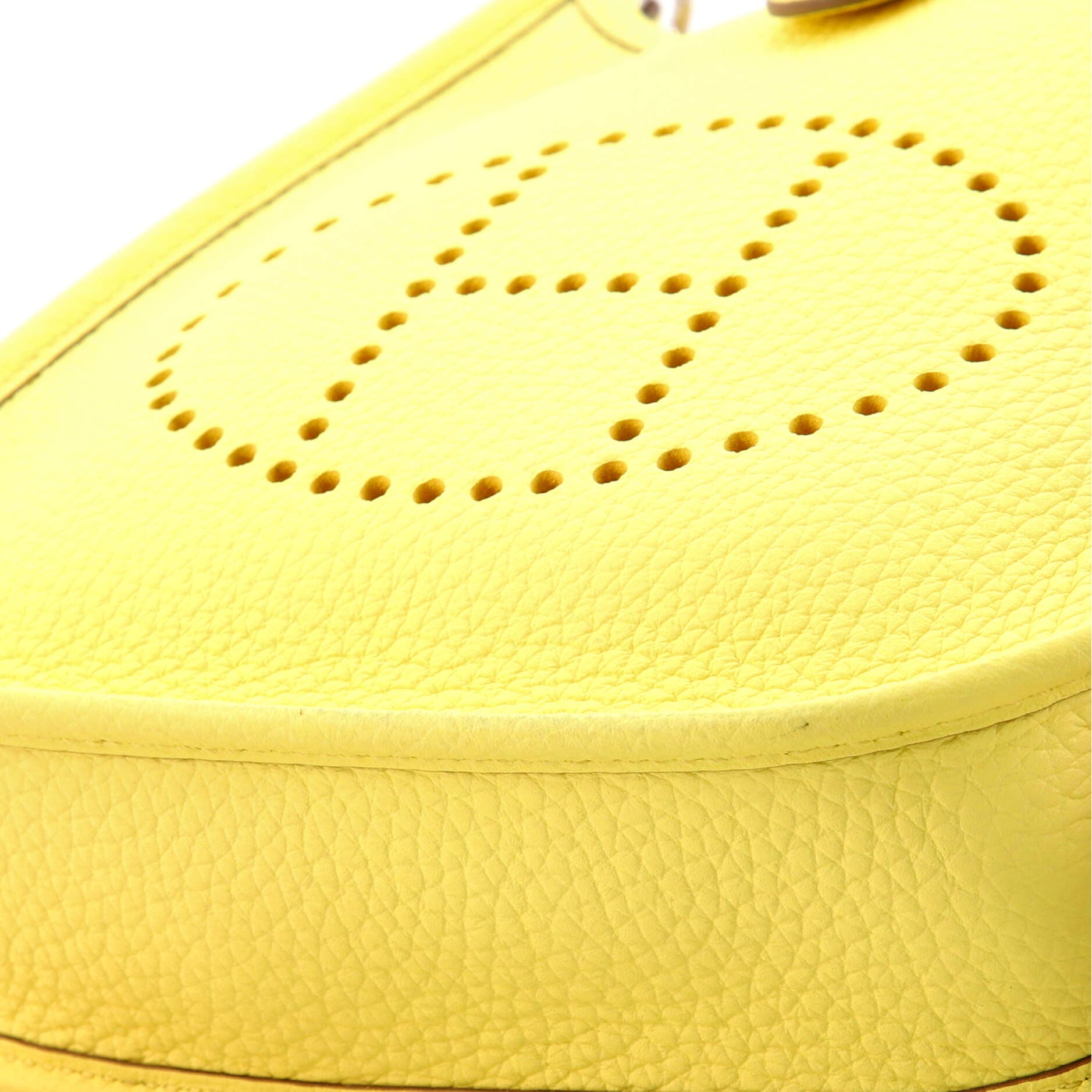 Pre-Owned Hermes Evelyne Bag Gen III Clemence TPM, Alternate, color, Lime