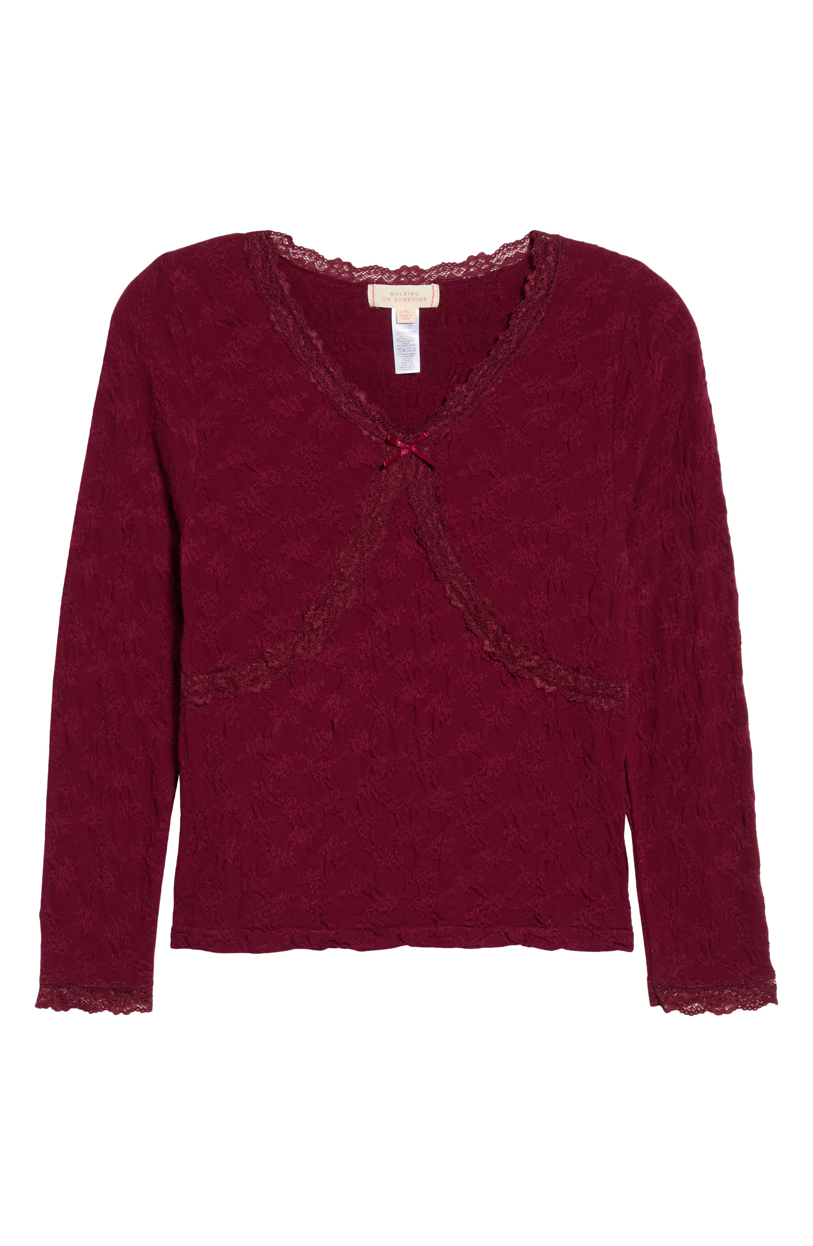 selected BURGUNDY