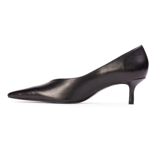 Black Suede Studio Briar 50 Leather Pump In Black
