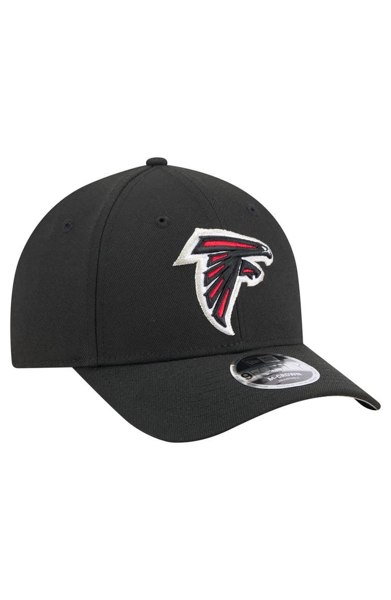 New Era Men's New Era  Black Atlanta Falcons Team Collection 9FORTY M-Crown Adjustable Hat, Alternate, color, Black