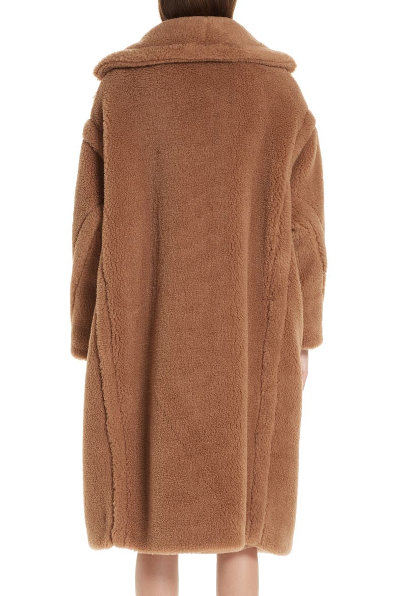 Teddy Bear Icon Faux Fur Coat, Alternate, color, CAMEL