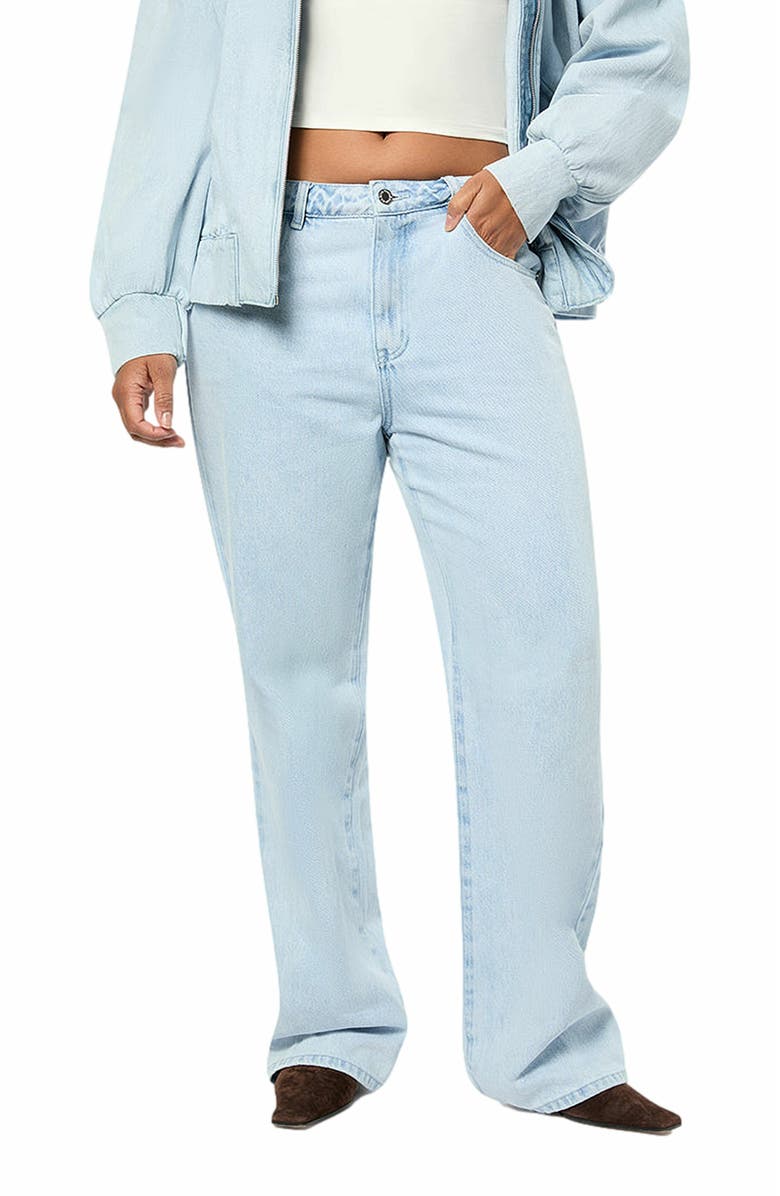 WeWoreWhat Mid Rise Slim Straight Pant, Alternate, color,