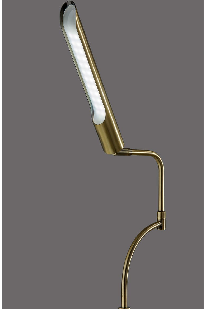 Zane LED Floor Lamp, Alternate, color, ANTIQUE BRASS
