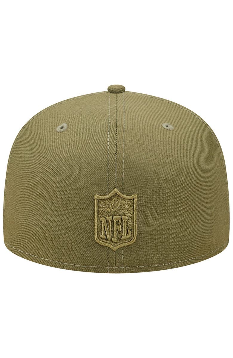 New Era Men's New Era Olive New Orleans Saints Color Pack 59FIFTY Fitted Hat, Alternate, color, 