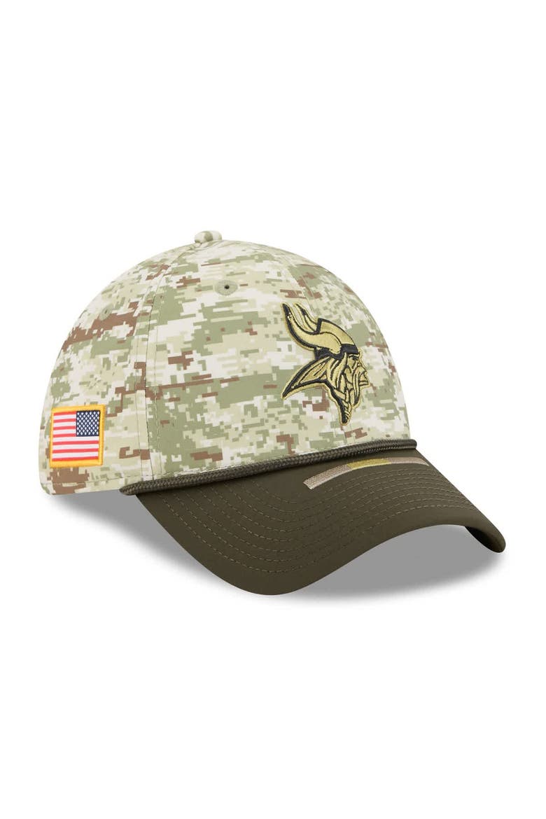 Men's New Era  Camo Minnesota Vikings 2025 Salute to Service 39THIRTY Flex Hat, Main, color, Camo