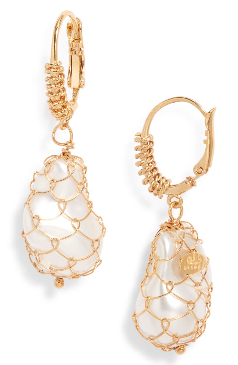 Gas Bijoux Tao Biwa Drop Earrings, Main, color,