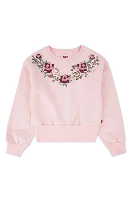 Levi's Kids' Meet & Greet Western Graphic Sweatshirt In Pink