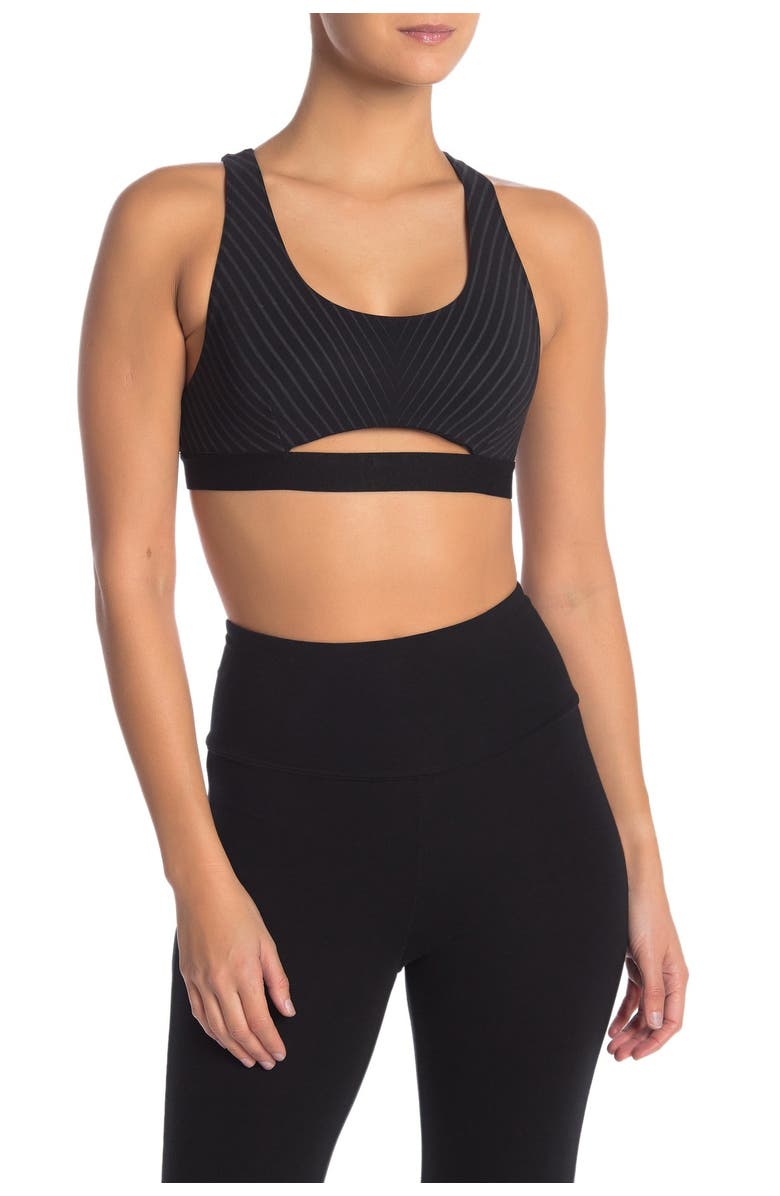 Alo Reflective Moonlit Cutout Bra, Main, color, 