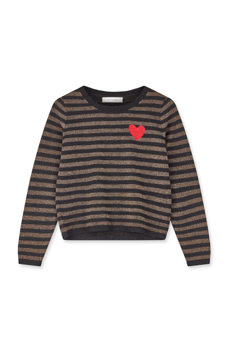 Chinti & Parker Heart Breton Sweater, Alternate, color, 