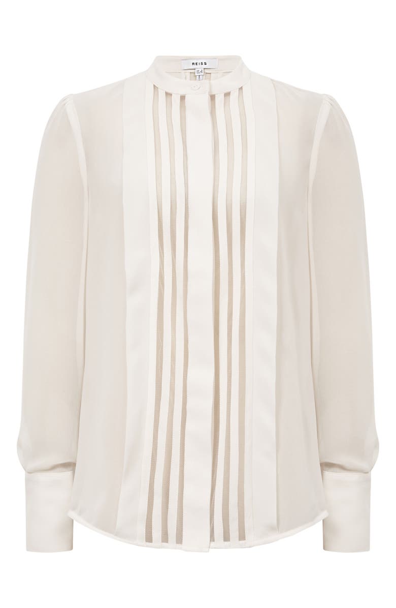 Reiss Noa Mesh Inset Blouse, Alternate, color,