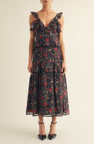 Arose Studio Forever Print Sleeveless Maxi Dress