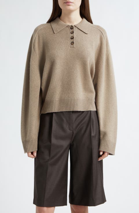Homere Cashmere Polo Sweater