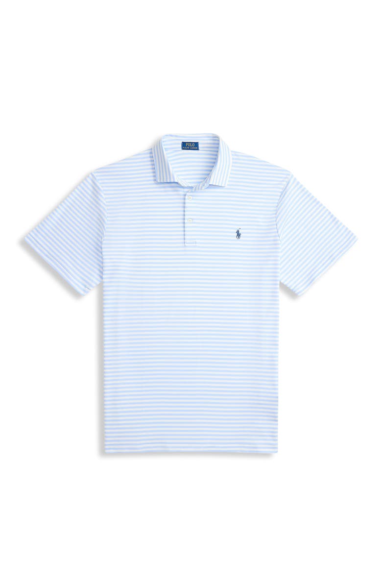 Polo Ralph Lauren Big & Tall Soft Touch Animated Polo Shirt, Alternate, color, Office Blue White