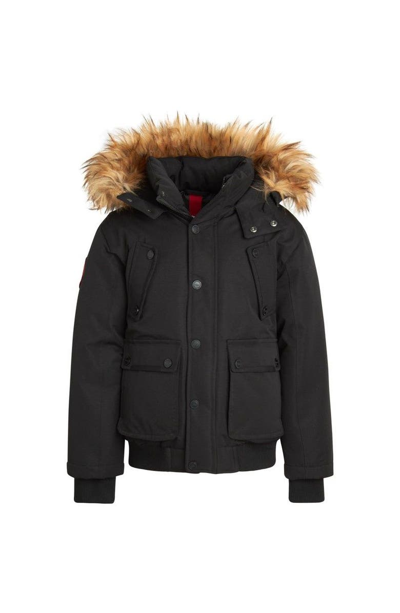CANADA WEATHER GEAR Boys' Winter Bomber Jacket, Main, color, Black