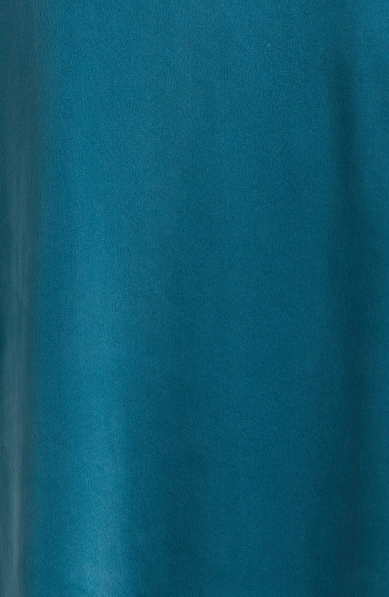 Lunya Washable Silk Short Pajamas, Alternate, color, Piquant Teal/ Lazing Navy