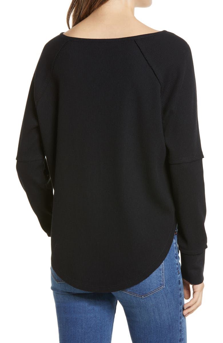 Caslon<sup>®</sup> Long Sleeve Thermal Top, Alternate, color,