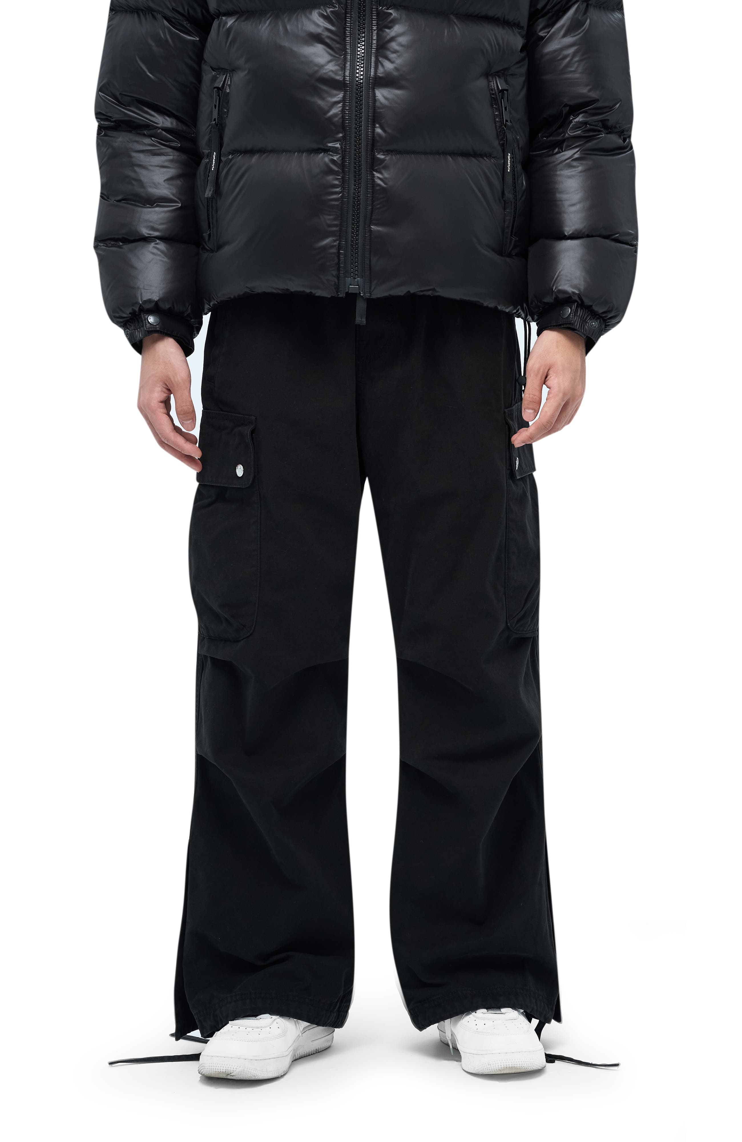 AlphaStyle Campo Cargo Pants in Black 