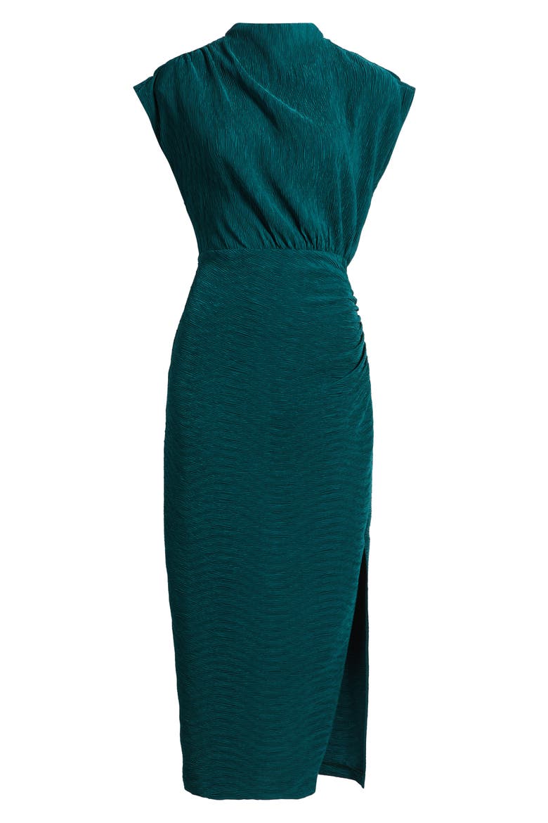 Delmara Textured Cocktail Dress, Alternate, color, EMERALD