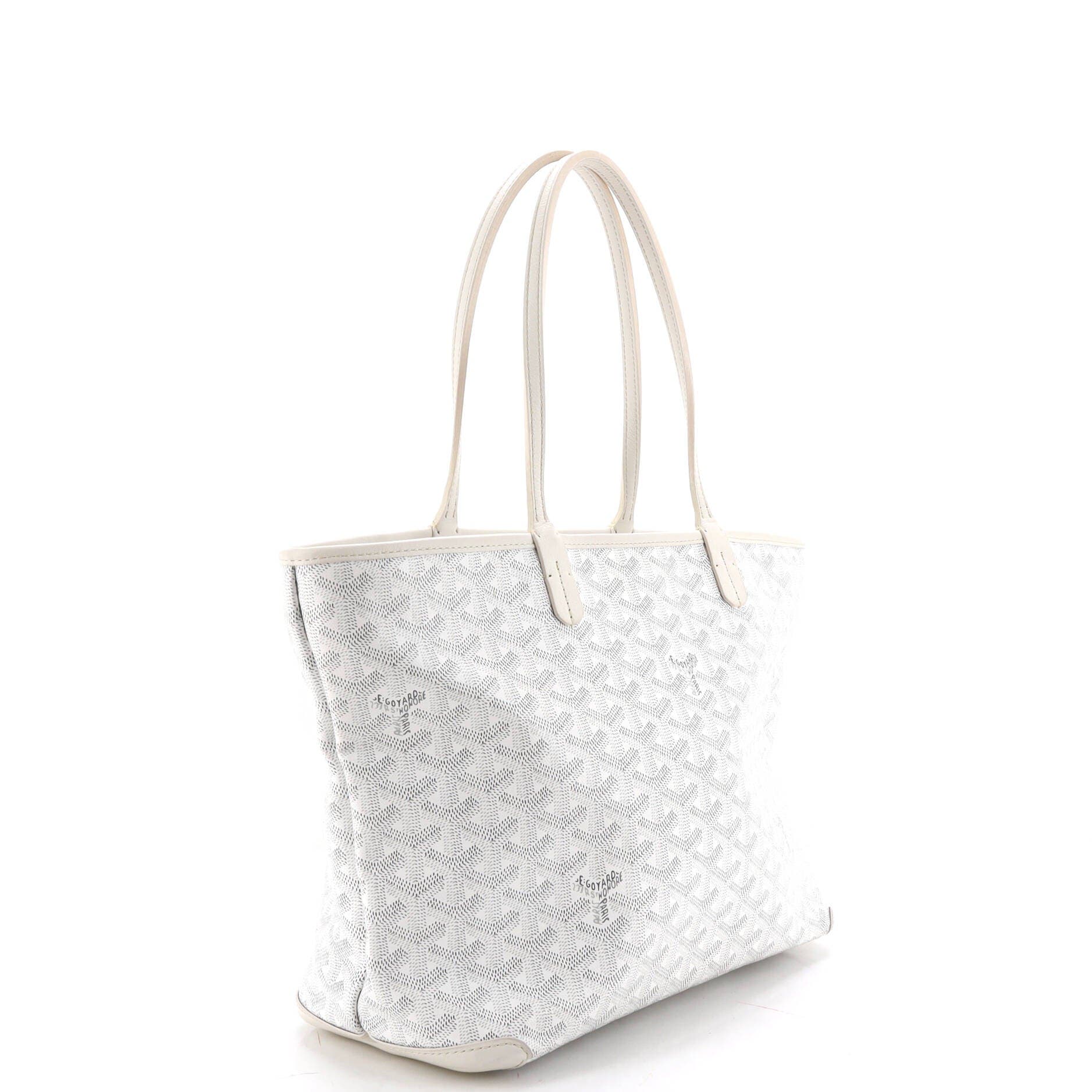 Artois Tote Coated Canvas PM, Alternate, color, White