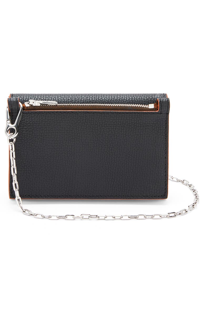 Loewe Anagram Leather Wallet on a Chain, Alternate, color, 