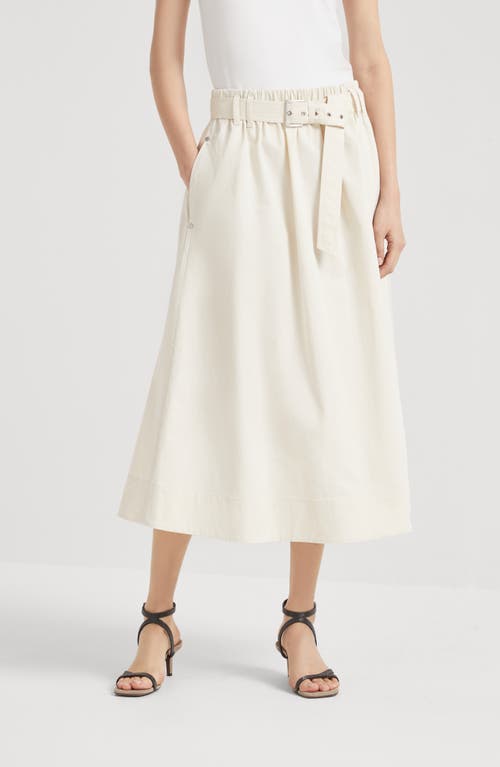 Brunello Cucinelli Wide Skirt In Panama
