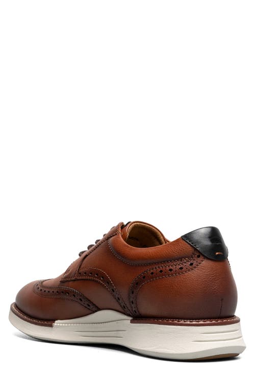 Florsheim Launch Wingtip Derby In Cognac Multi