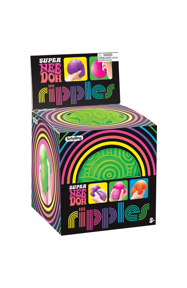 Schylling Ripples Super NeeDoh Neon Stress Toy, Assorted Colors & Textures, Main, color, 