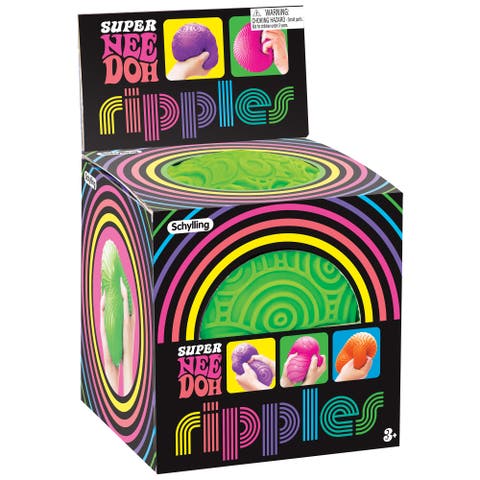 Ripples Super NeeDoh Neon Stress Toy, Assorted Colors & Textures