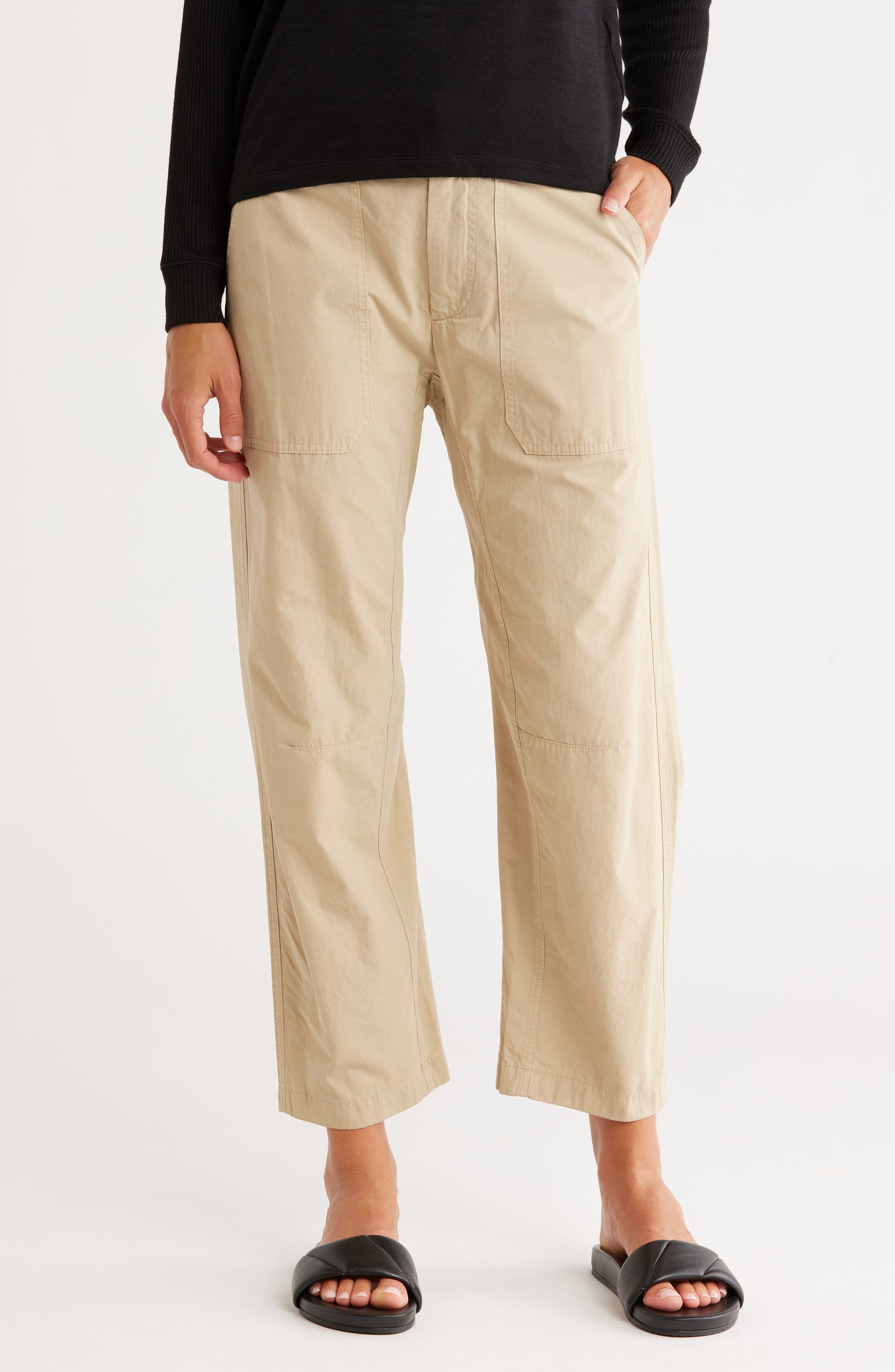 rag & bone Leyton Crop Cotton Work Pants