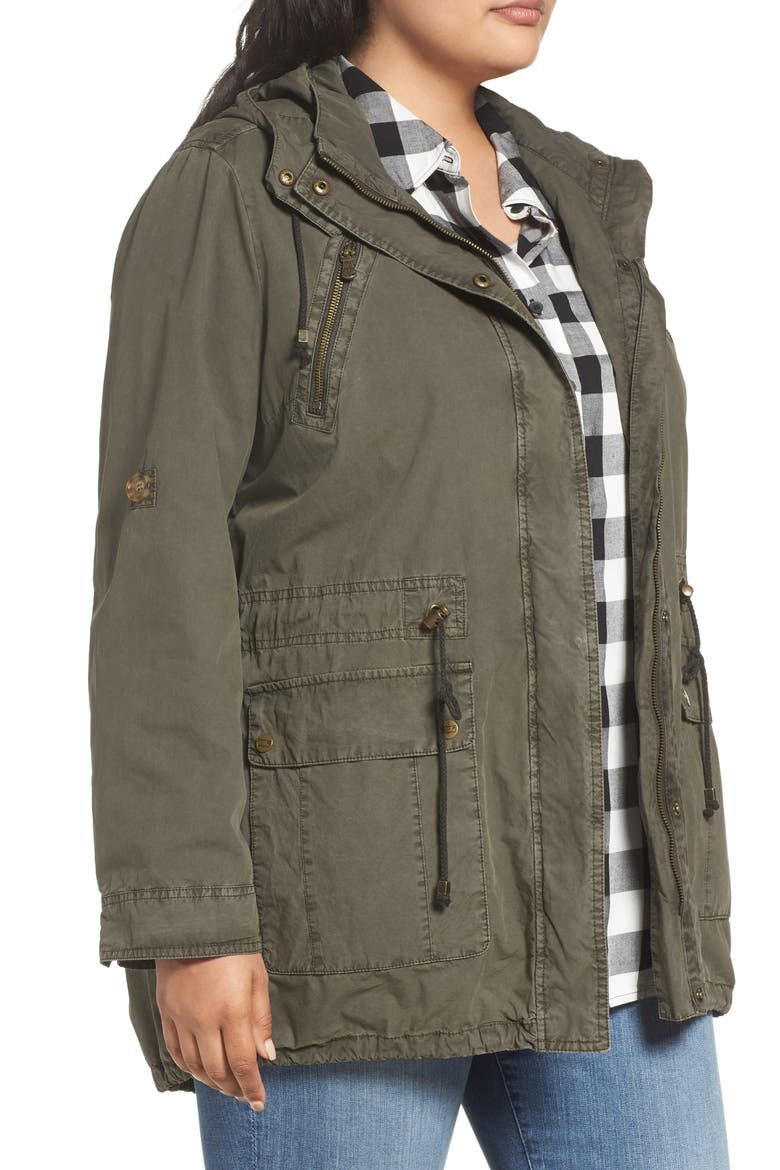 Levi's® Roll-Sleeve Anorak, Alternate, color, ARMY GREEN