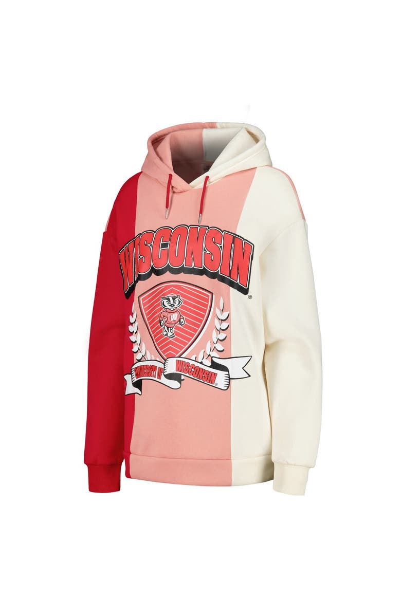 Women's Gameday Couture Red Wisconsin Badgers Hall of Fame Colorblock Pullover Hoodie, Alternate, color, Red