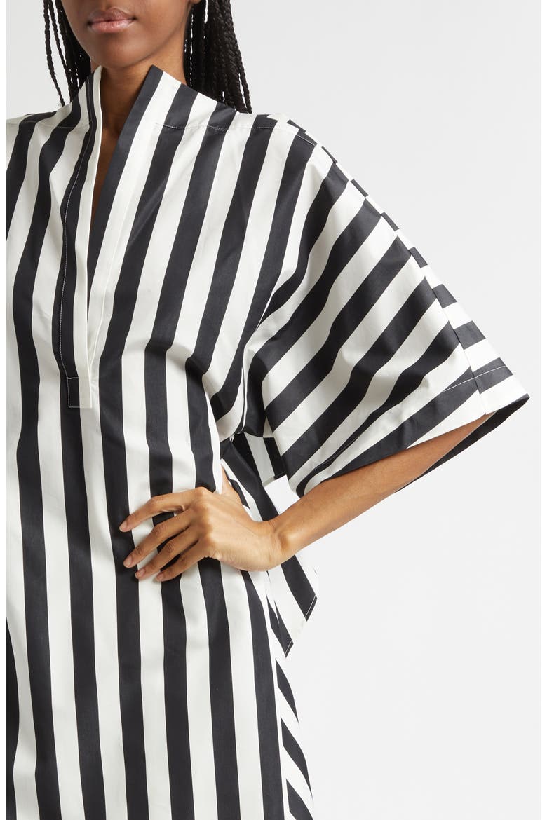 La Tunique Moisson Cotton & Silk Tunic, Alternate, color, JACQUARD MEDIUM STRIPES