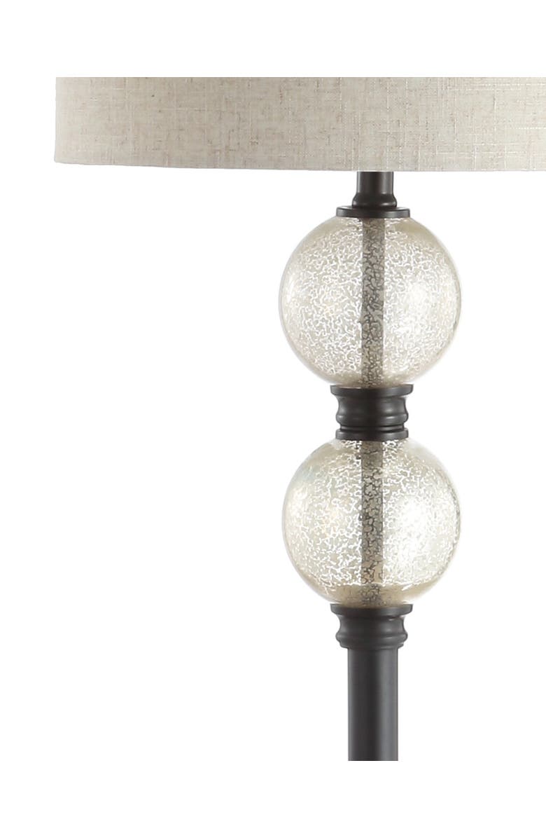 JONATHAN Y January Glass/Metal LED Floor Lamp, Alternate, color, Oil Rubbed Bronze