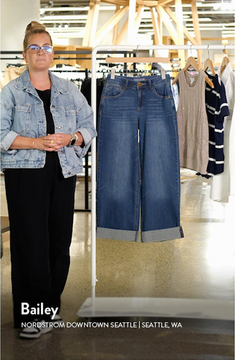 'Ab'Solution High Waist Straight Leg Jeans, sales video thumbnail