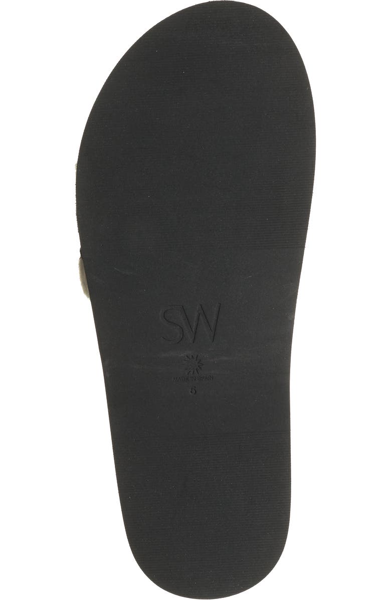 Stuart Weitzman Super Studs Genuine Shearling Slide Sandal, Alternate, color,