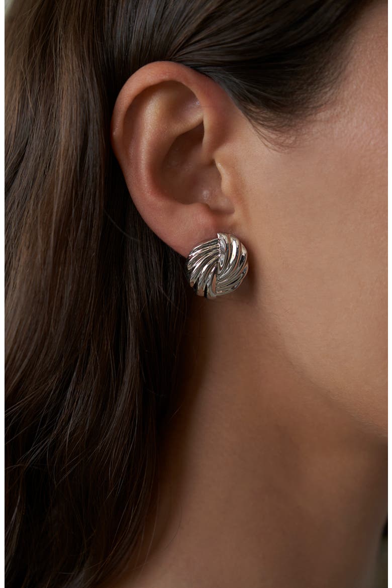 Arlo Small Stud Earrings, Alternate, color, SILVER