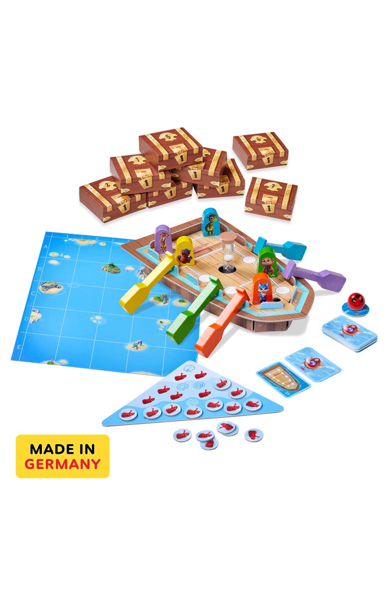 HABA Capt'n Pepe Treasure Ahoy - A Cooperative Pirate Board Game, Adventure & Treasure Hunt for Kids & Families, Legacy Game for Ages 6+, Alternate, color, Multi