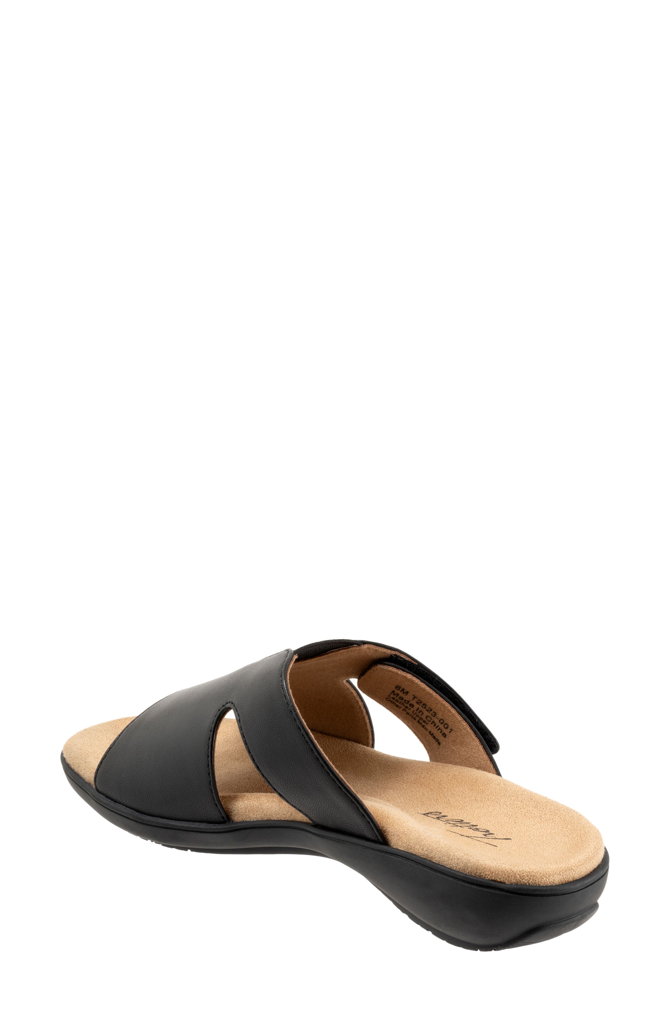 Trotters Roxine 2.0 Slide Sandal - Multiple Widths Available, Alternate, color, Black