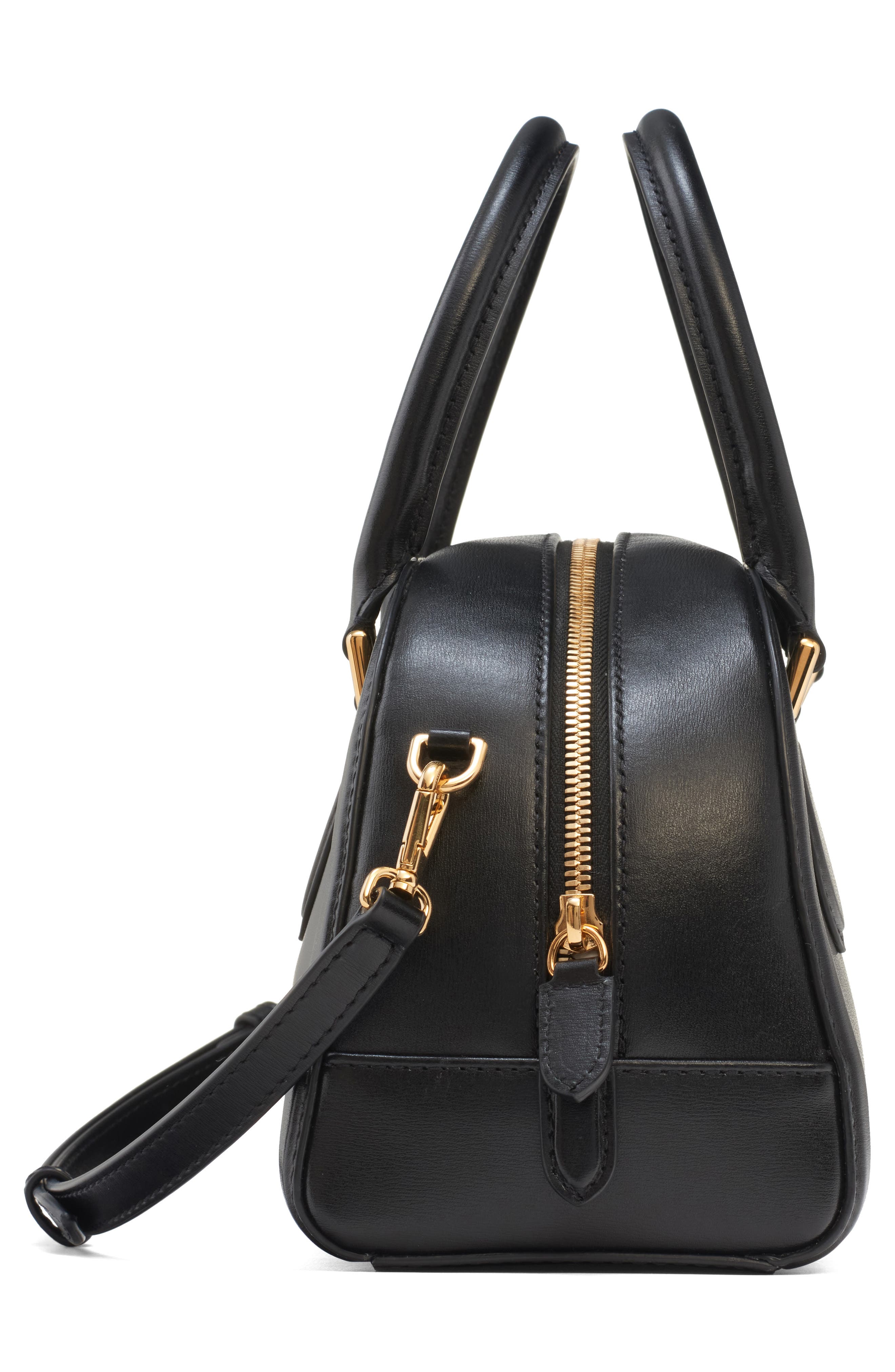 McQueen Small Birdee Boston Handbag, Alternate, color, 