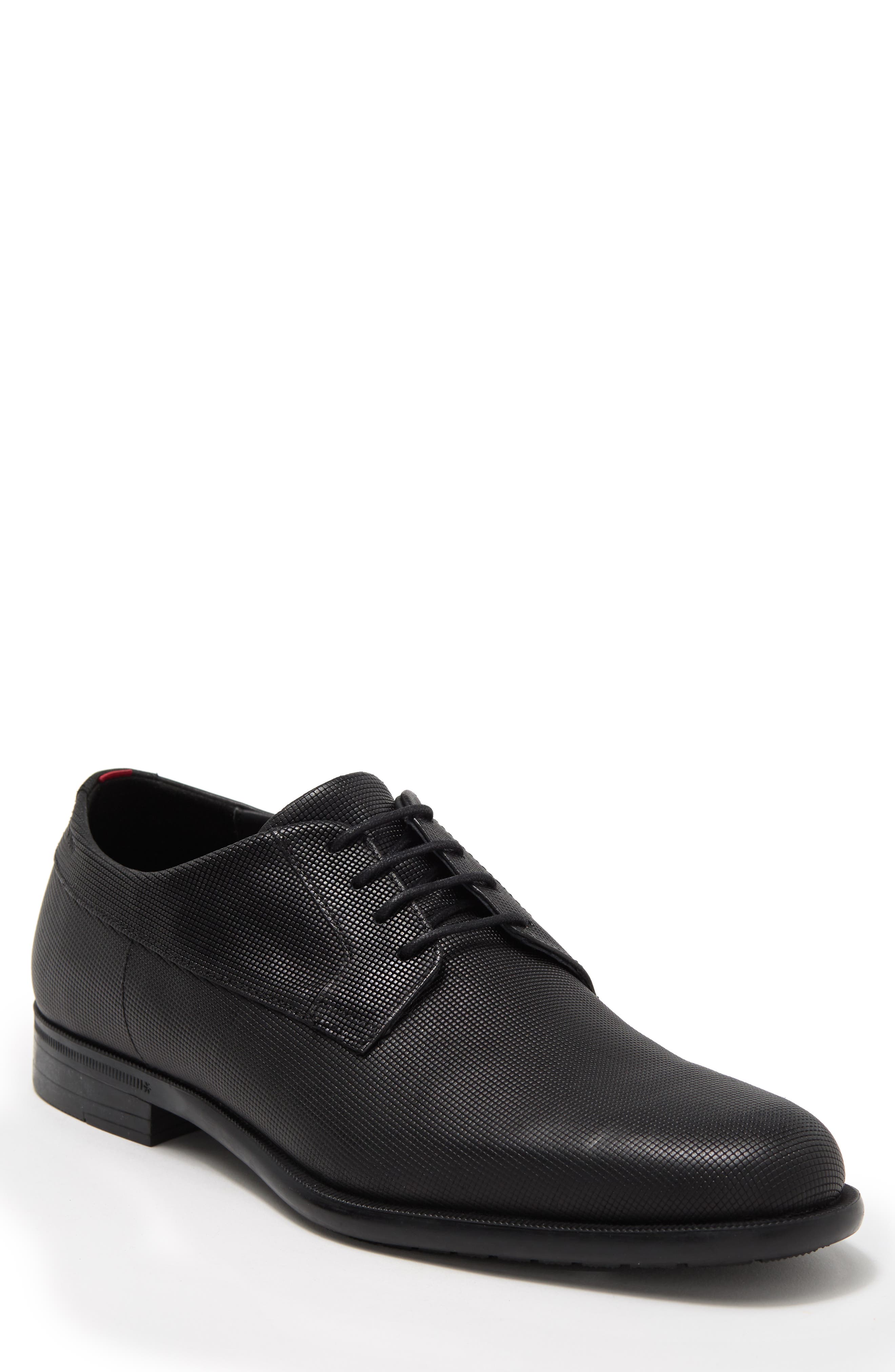 BOSS Kyron Leather Derby, Main, color, Blk