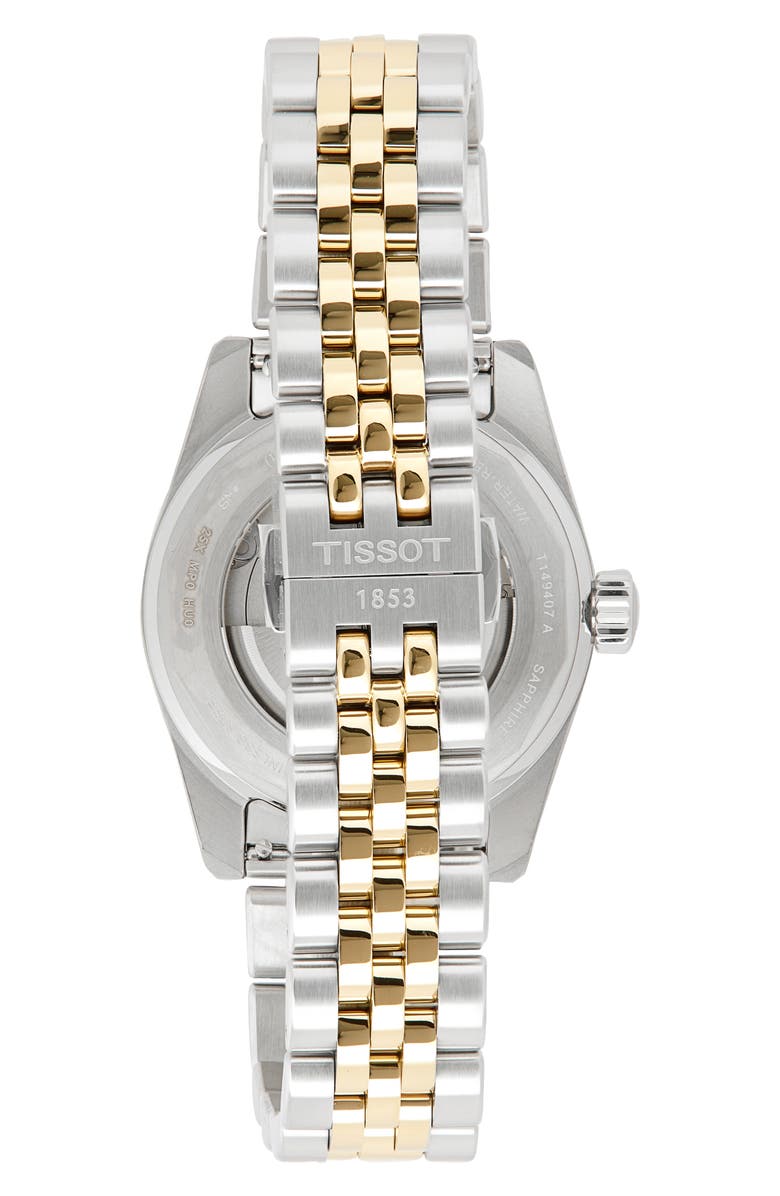 Tissot PR516 Powermatic 80 Automatic Bracelet Watch, 38mm, Alternate, color, Two Tone