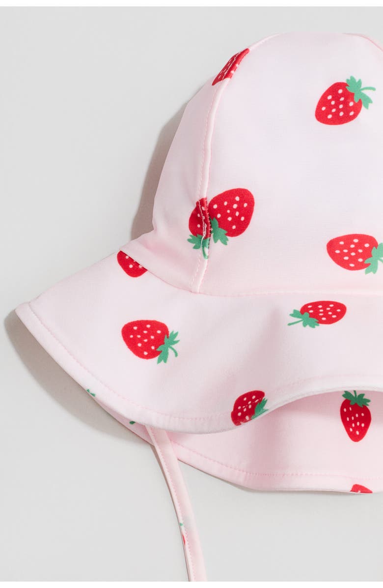 H&M Upf 50 Sun Hat, Alternate, color, Light Pink/Strawberries