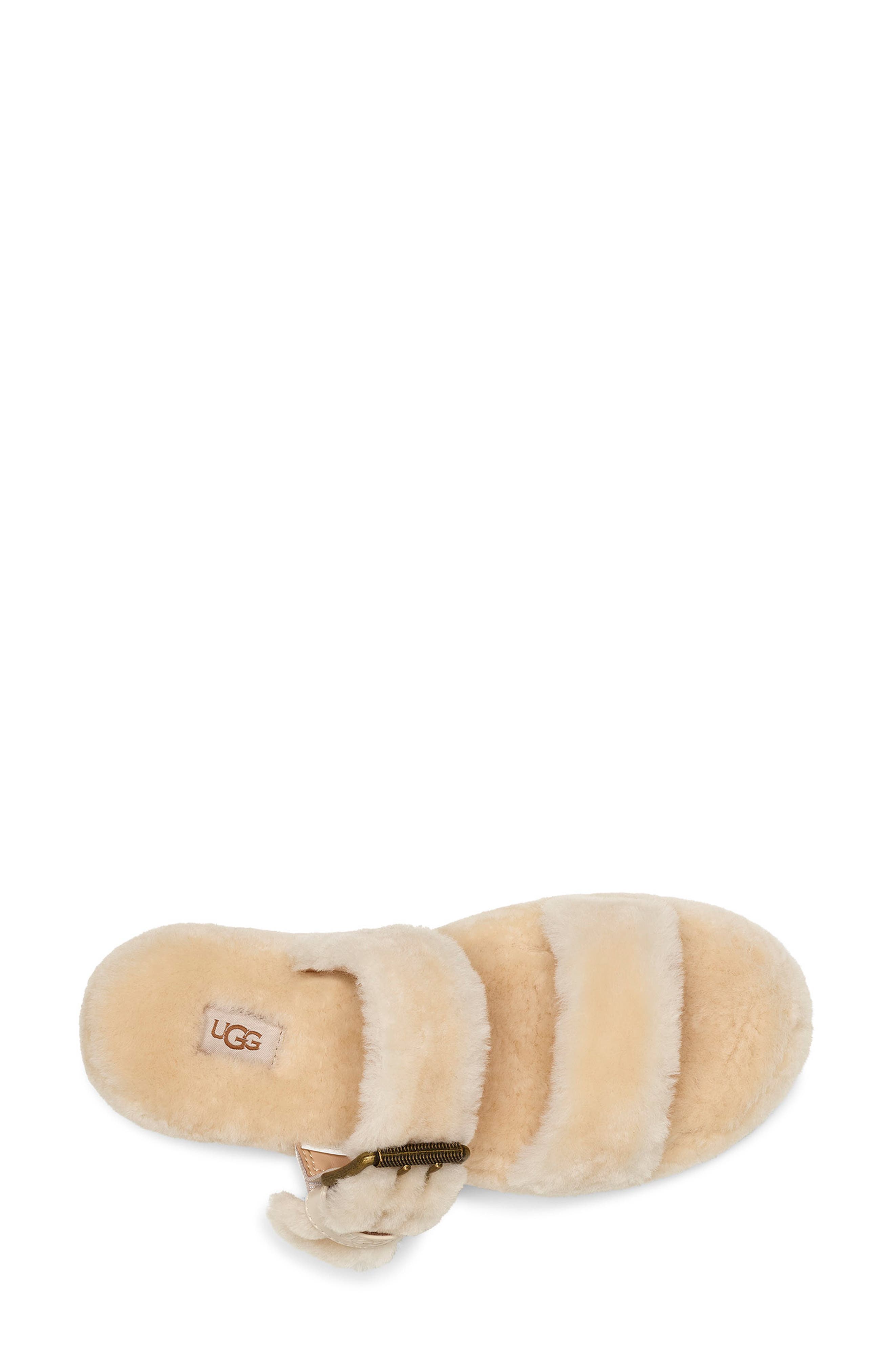 Fuzz Yeah Genuine Shearling Slide, Alternate, color, NATURAL