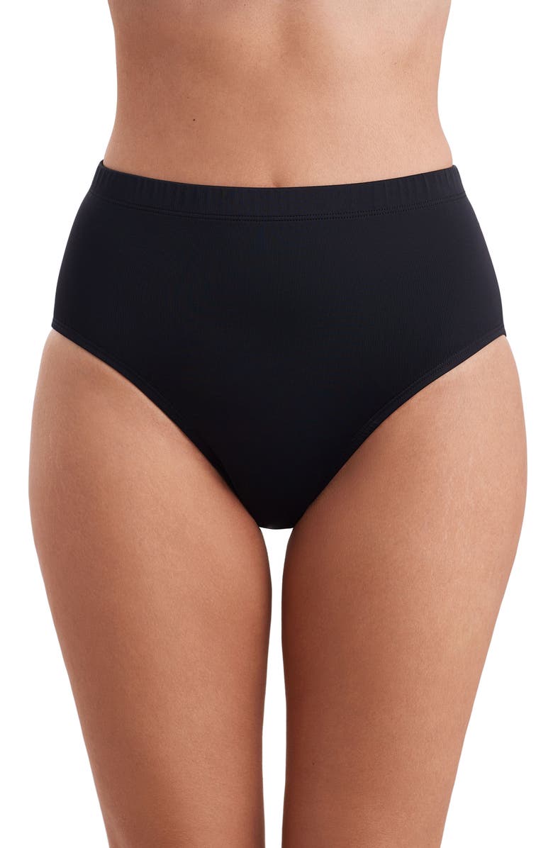ShapeSolver Basic Brief Swimsuit Bottom, Main, color, Black